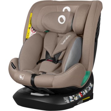 Lionelo - Autosjedalica s rotirajućom bazom BASTIAAN ONE i-Size 40-150 cm Bež pijesak