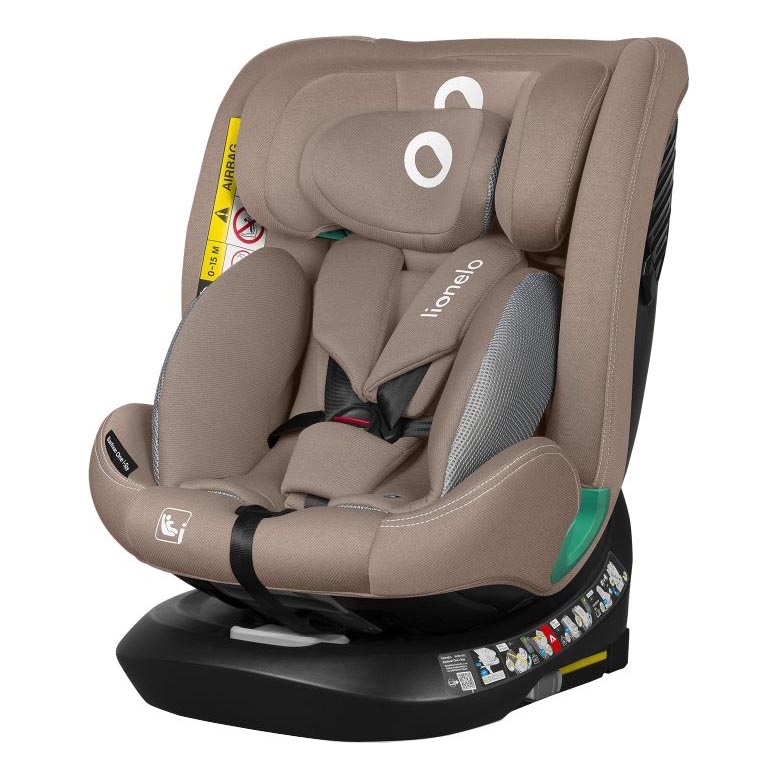 Lionelo - Autosjedalica s rotirajućom bazom BASTIAAN ONE i-Size 40-150 cm Bež pijesak