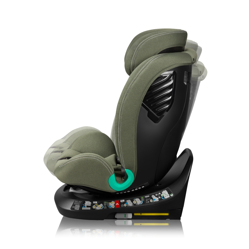 Lionelo - Rotirajuća autosjedalica s bazom BASTIAAN ONE i-Size 40-150 cm maslinasto zelena