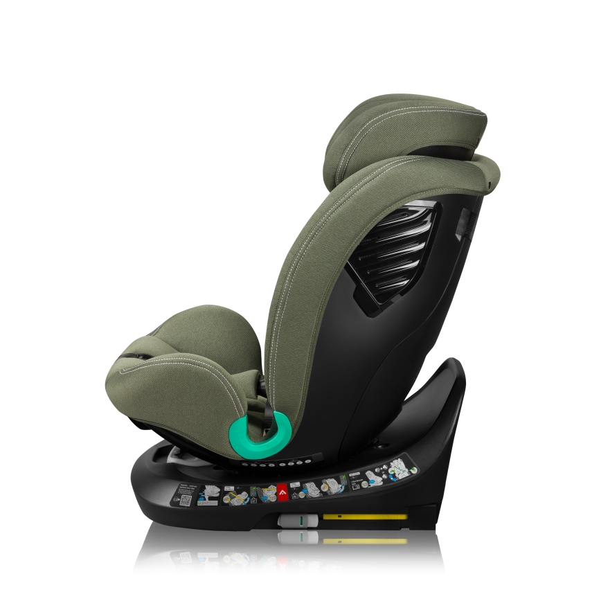 Lionelo - Rotirajuća autosjedalica s bazom BASTIAAN ONE i-Size 40-150 cm maslinasto zelena
