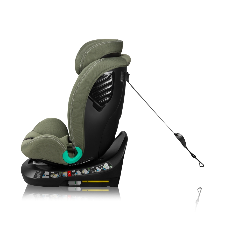 Lionelo - Rotirajuća autosjedalica s bazom BASTIAAN ONE i-Size 40-150 cm maslinasto zelena