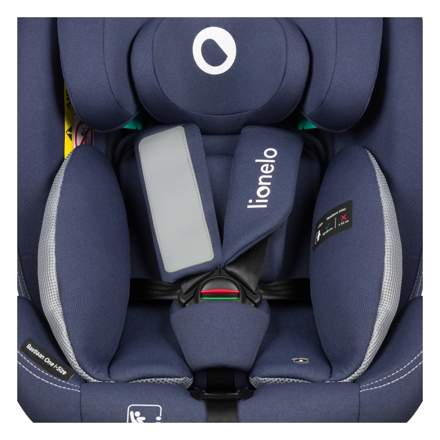 Lionelo - Rotirajuća autosjedalica s bazom BASTIAAN ONE i-Size 40-150 cm tamnoplava