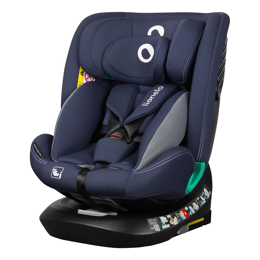Lionelo - Autosjedalica s rotirajućom bazom BASTIAAN ONE i-Size 40-150 cm teget