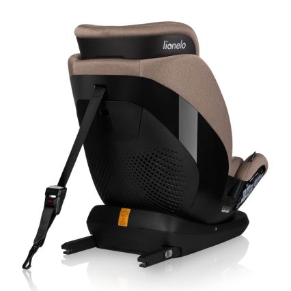 Lionelo - Autosjedalica s rotirajućom bazom LAVENDER i-Size 76-150 cm Bež Latte