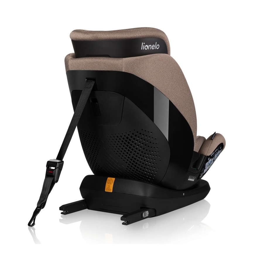 Lionelo - Autosjedalica s rotirajućom bazom LAVENDER i-Size 76-150 cm Bež Latte