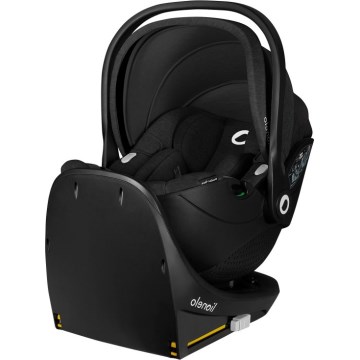Lionelo - Autosjedalica s rotirajućom bazom MOXIE SET i-Size 40-87 cm Black Carbon