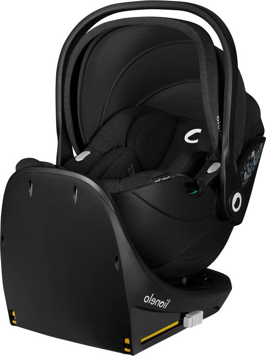 Lionelo - Autosjedalica s rotirajućom bazom MOXIE SET i-Size 40-87 cm Black Carbon