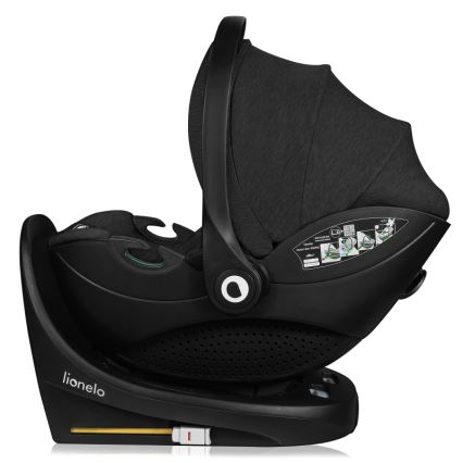 Lionelo - Autosjedalica s rotirajućom bazom MOXIE SET i-Size 40-87 cm Black Carbon