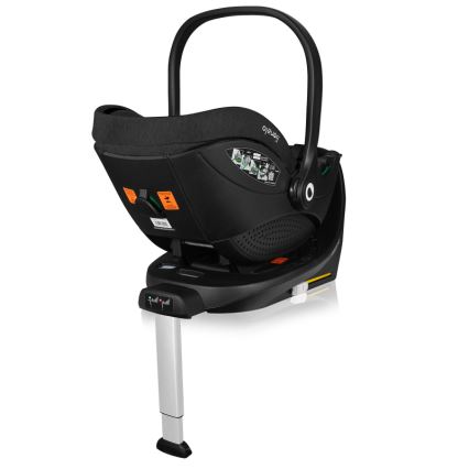 Lionelo - Autosjedalica s rotirajućom bazom MOXIE SET i-Size 40-87 cm Black Carbon