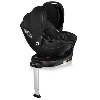 Lionelo - Autosjedalica s rotirajućom bazom MOXIE SET i-Size 40-87 cm Black Carbon