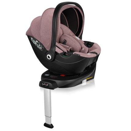 Lionelo - Autosjedalica s rotirajućom bazom MOXIE SET i-Size 40-87 cm ružičasto-mauve