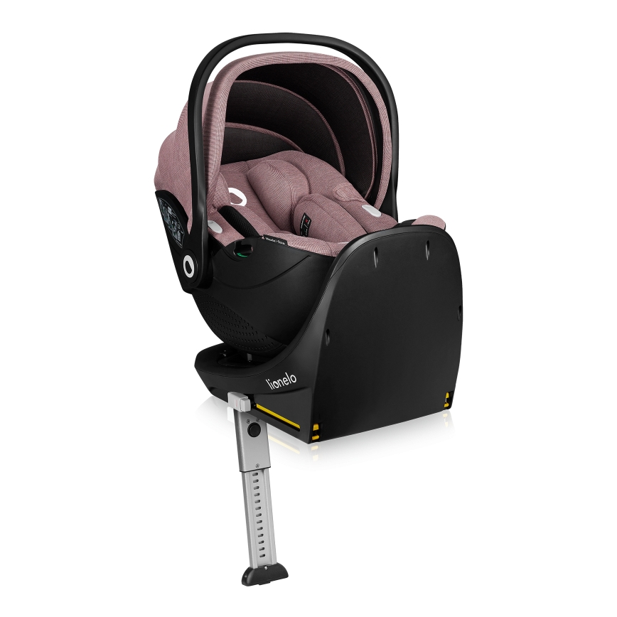 Lionelo - Autosjedalica s rotirajućom bazom MOXIE SET i-Size 40-87 cm ružičasto-mauve