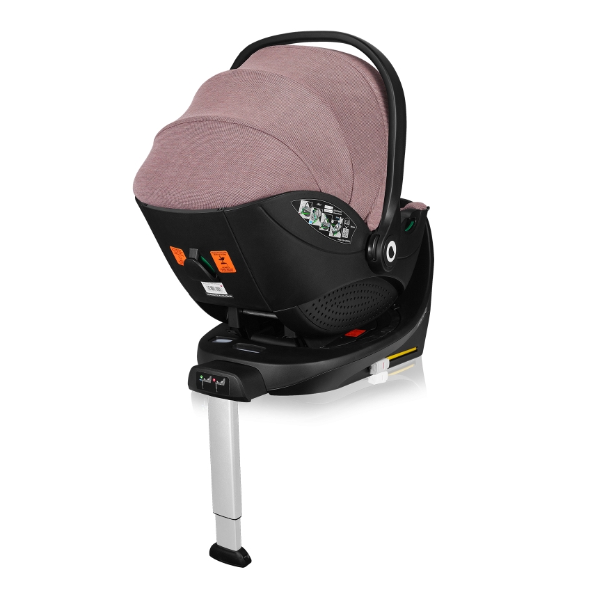 Lionelo - Autosjedalica s rotirajućom bazom MOXIE SET i-Size 40-87 cm ružičasto-mauve