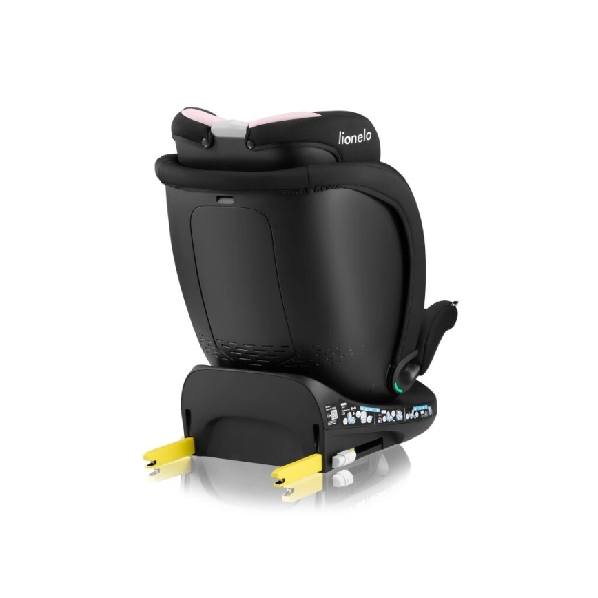 Lionelo - Autosjedalica s rotirajućom bazom NAVY i-Size 40-150 cm crna/ružičasta