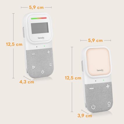 Lionelo - Bežični audio baby monitor s punjenjem BABYLINE 2.3 5V