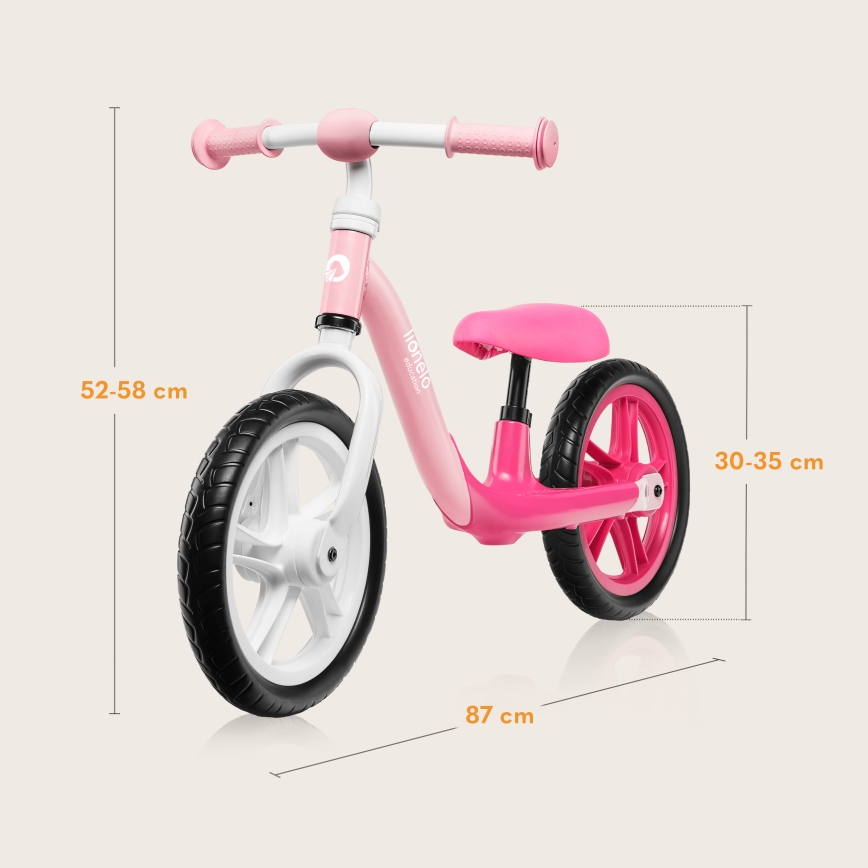 Lionelo - Bicikl bez pedala ALEX Bubblegum