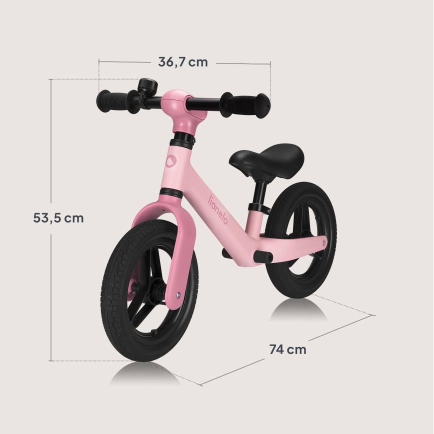 Lionelo - Bicikl bez pedala TONI Pink Rose