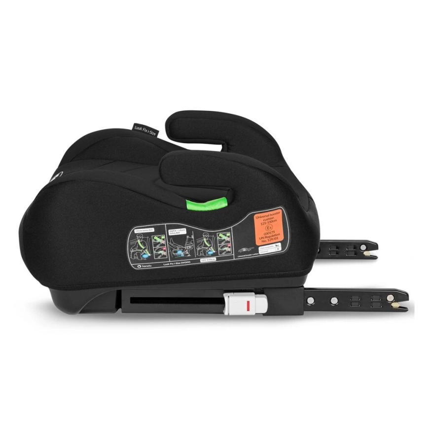 Lionelo - Booster autosjedalica LUUK FIX i-Size 125-150 cm crna
