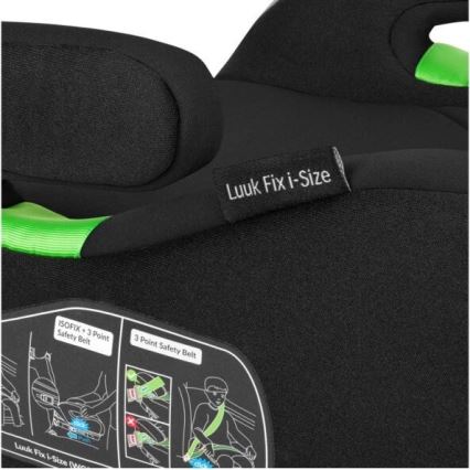Lionelo - Booster autosjedalica LUUK FIX i-Size 125-150 cm crna