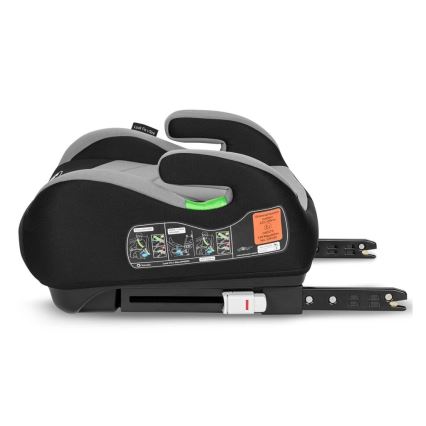 Lionelo - Booster autosjedalica LUUK FIX i-Size 125-150 cm crna/siva