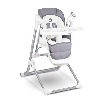 Lionelo - Dječja hranilica NILES Siva 4xAA