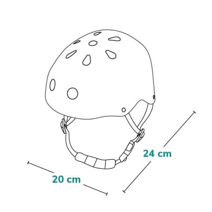 Lionelo - Dječja kaciga HELMET Bež pijesak