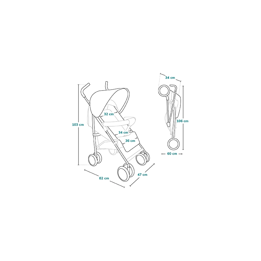 Lionelo - Golf kolica ELIA zelena