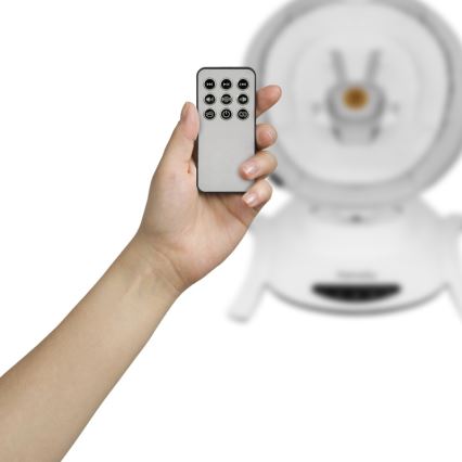 Lionelo - Dječja ljuljačka BELLA Grey Concrete s melodijom + daljinski upravljač