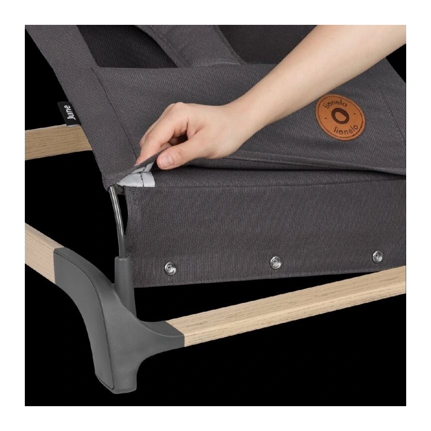 Lionelo - Dječja ljuljačka JUNE antracit