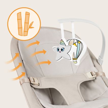 Lionelo - dječja ljuljačka LILAC, bež