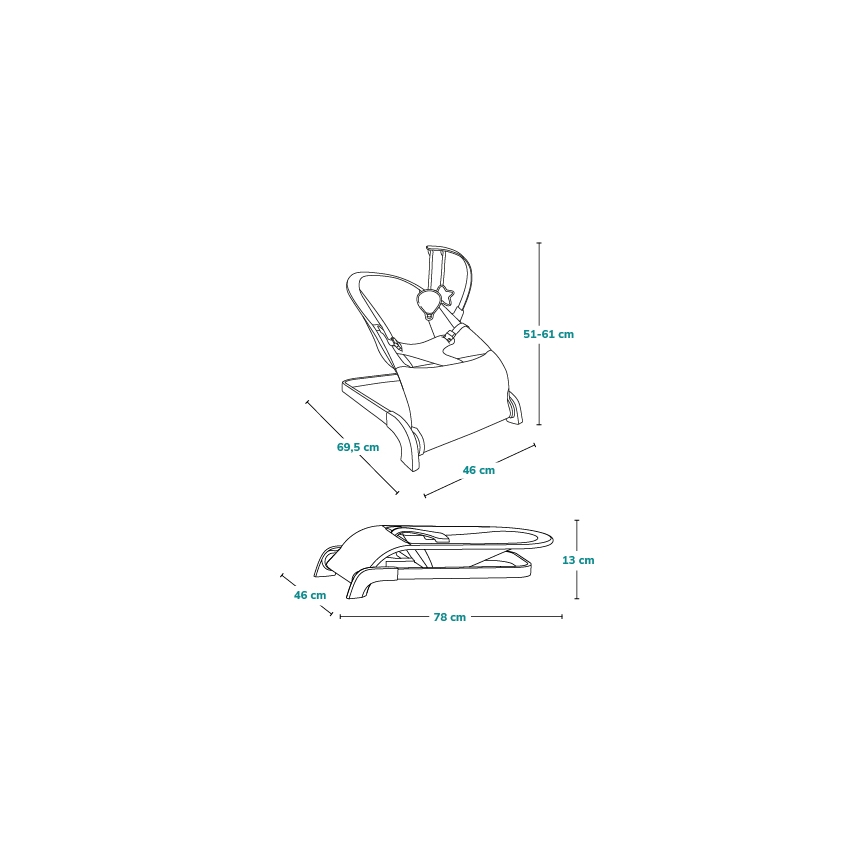 Lionelo - dječja ljuljačka LILAC, bež