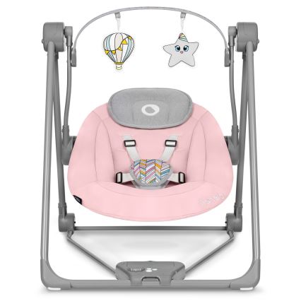 Lionelo - Dječja ljuljačka OTTO 4xLR14 Pink Baby