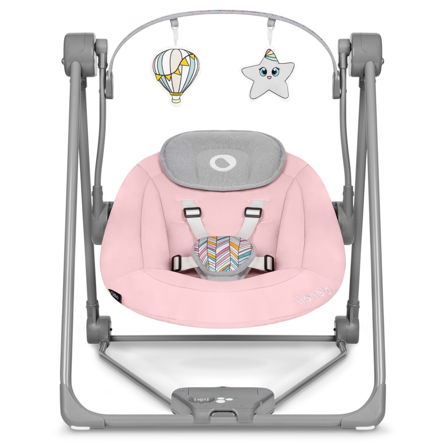Lionelo - Dječja ljuljačka OTTO 4xLR14 Pink Baby
