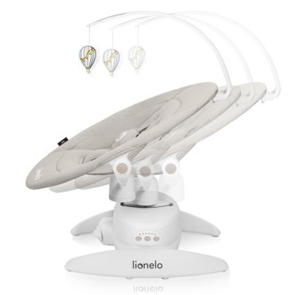 Lionelo - Dječja ljuljačka s melodijom IRIS 4xAA Bež Pijesak