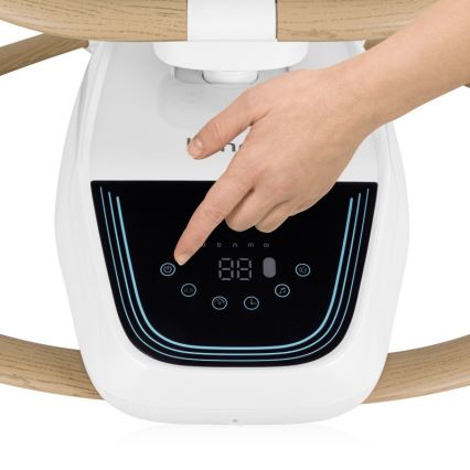 Lionelo - Dječja ljuljačka s melodijom OLIVIA Beige Natural + daljinski upravljač