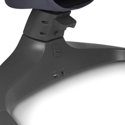 Lionelo - Dječja ljuljačka s melodijom RALF 4xAA siva/bijela + daljinski upravljač