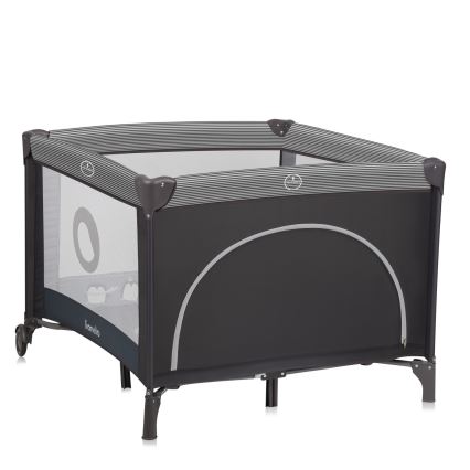 Lionelo - Dječja ogradica BONNIE Grey Scandi
