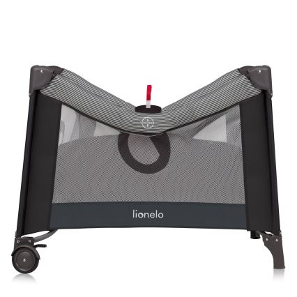 Lionelo - Dječja ogradica BONNIE Grey Scandi