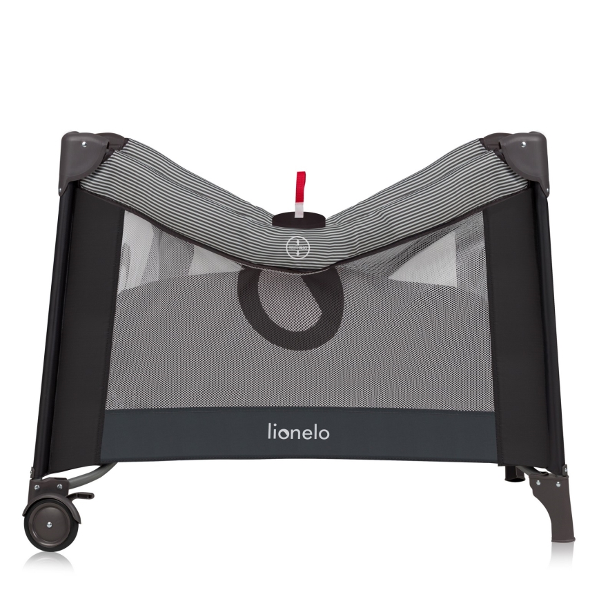 Lionelo - Dječja ogradica BONNIE Grey Scandi