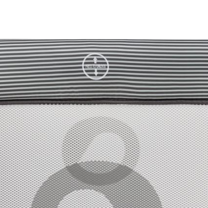 Lionelo - Dječja ogradica BONNIE Grey Scandi