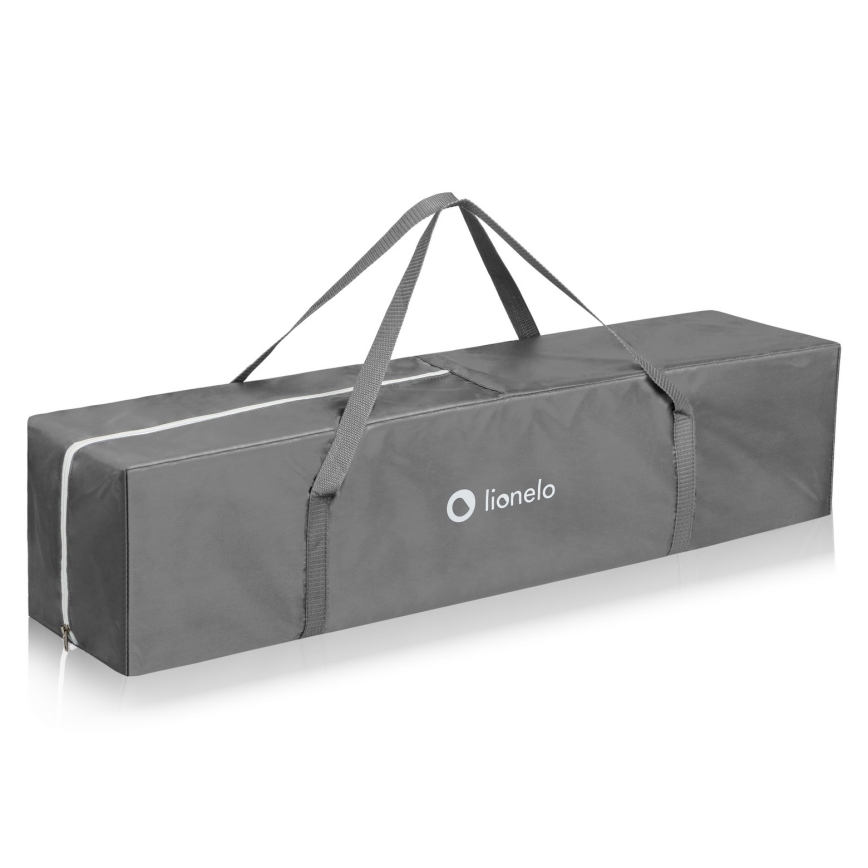 Lionelo - Dječja ogradica BONNIE Grey Scandi