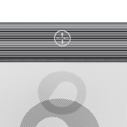 Lionelo - Dječja ogradica BONNIE Grey Stone