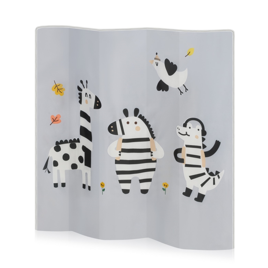 Lionelo - Dječja ogradica BONNIE Grey Stone