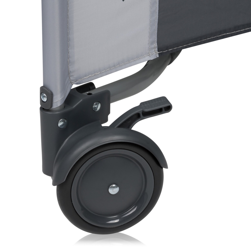 Lionelo - Dječja ogradica BONNIE Grey Stone