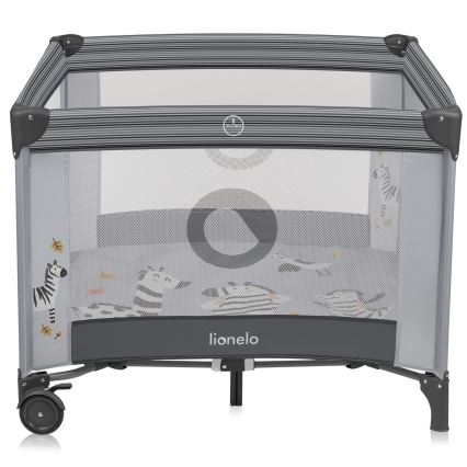 Lionelo - Dječja ogradica BONNIE Sivi Kamen