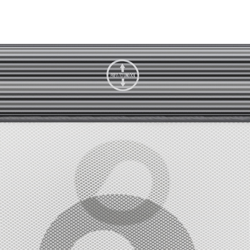 Lionelo - Dječja ogradica BONNIE Sivi Kamen