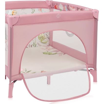 Lionelo - Dječja ogradica MILLE PLUS Ružičasta