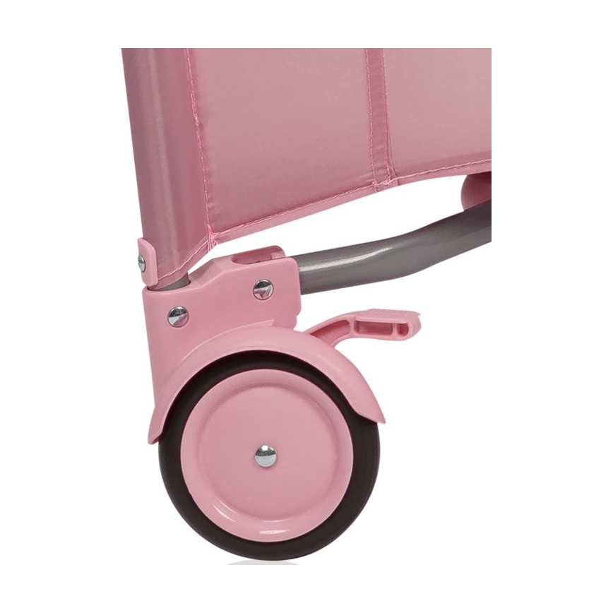 Lionelo - Dječja ogradica MILLE PLUS Ružičasta