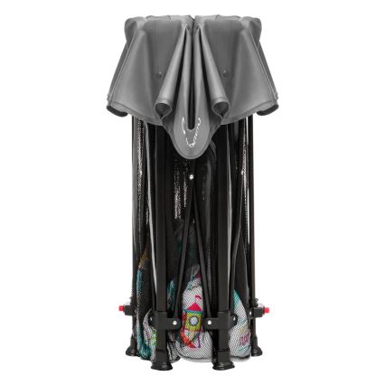 Lionelo - Dječja ogradica ROEL PLUS siva višebojna