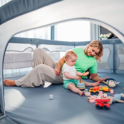 Lionelo - Dječja ogradica WILLOW XL, siva